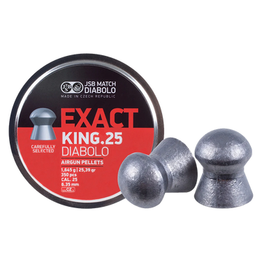 JSB Match Diabolo Exact King | .25 Cal | 25.39 Grains | 350 Ct. P12